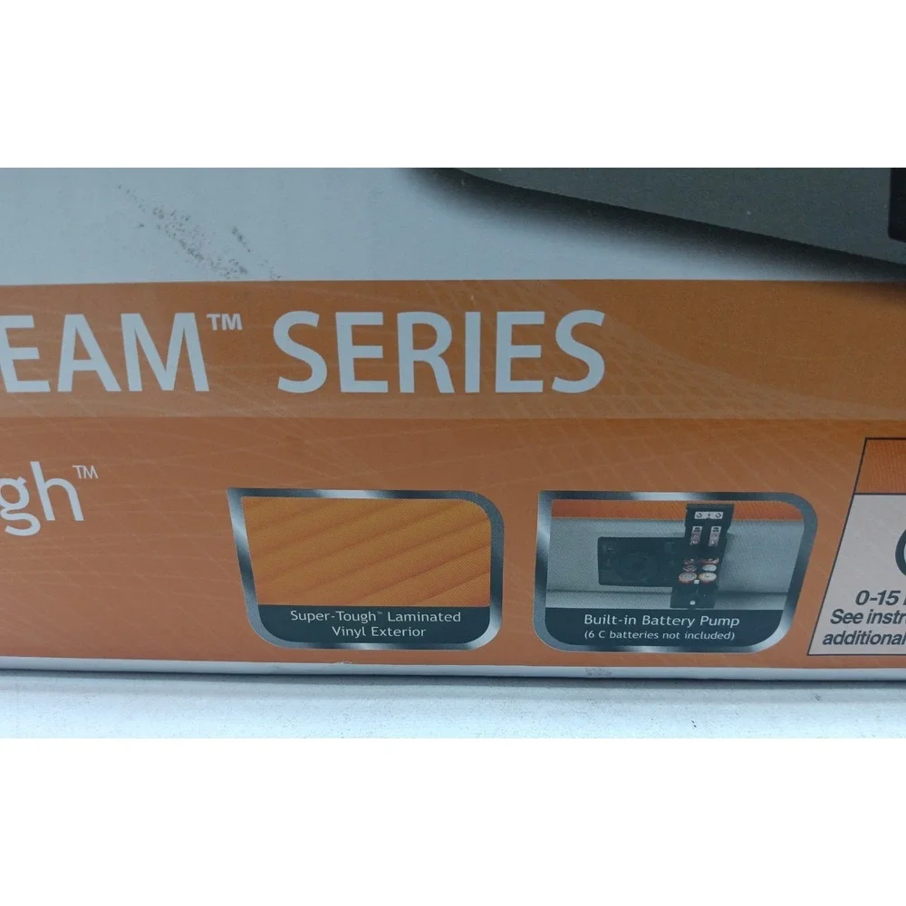 Intex 8in Twin Super-Tough Air Mattress Bed with Built-In Battery Pump